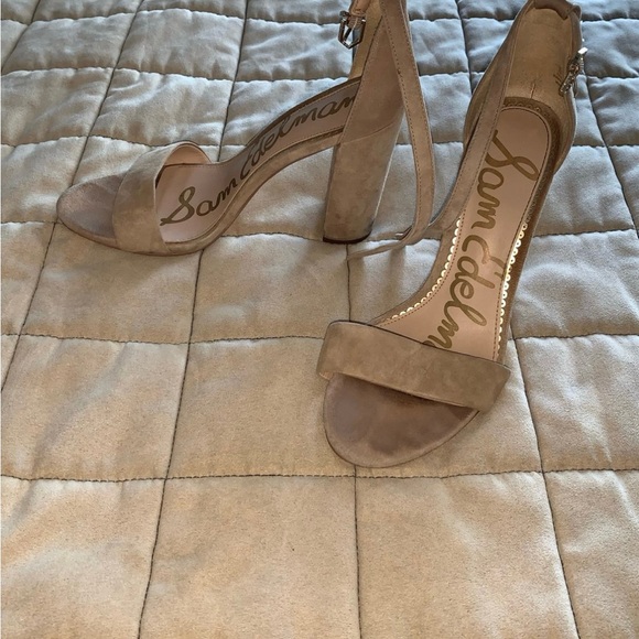 Yaro - Sam Edelman Women's Tan Block Heel Sandals size 8 - Picture 2 of 6